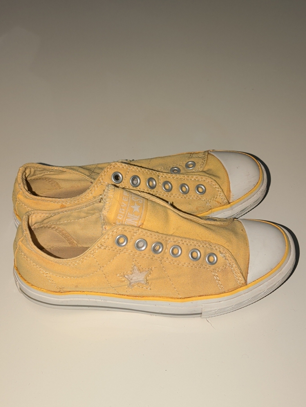 Women's Yellow Converse One Star Canvas Sneakers